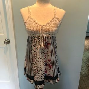 Cute crotchet boho top from Forever 21 line.